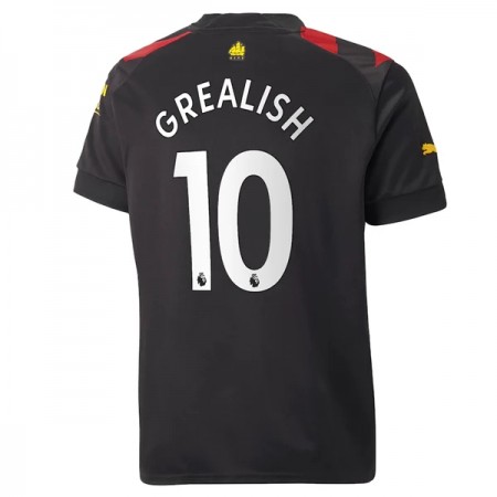 Virallinen pelipaita Manchester City Grealish 10 Vieras 2022-23 Lyhythihainen - Miesten